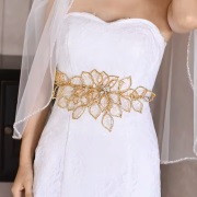 Shaped, Beaded Belt for Wedding