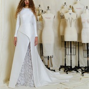 Asymmetrical Draped Overskirt