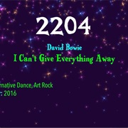#7399 I Can't Give Everything Away by David Bowie
