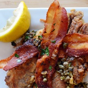 Shad Roe With Bacon