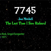 #9319 the Last Time I Saw Richard by Joni Mitchell
