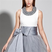 Colored Sash Matching Skirt