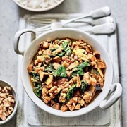 Walnut, Aubergine, and Mushroom Keema Curry