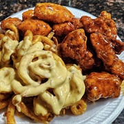Wings With Curly Fries