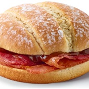 Bacon Roll With Brown Sauce