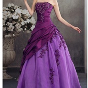 Two Shades of Same Color, Wedding Dress