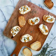 Goat Cheese Crostini Canapes