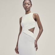 Wedding Dress With Asymmetrical Side Cut-Out