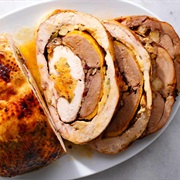 Turducken (Chicken->Duck->Turkey)