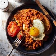 Beans and Eggs on Toast