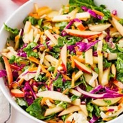 Warm Winter Slaw With Honey Juniper Dressing