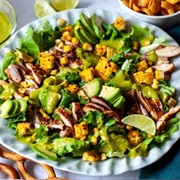 Chicken and Herb Salad With Date Lime Dressing