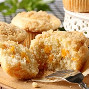 Peach Cream Cheese Muffins With Streusel