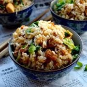 Fried Rice With Chicken and Salted Fish