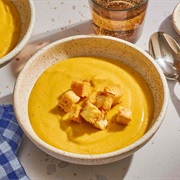 Creamy Swede, Parsnip, and Cheddar Soup