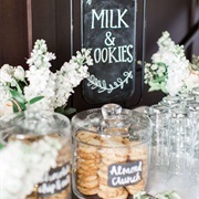 Milk and Cookies Station