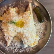 Caraway Bread With Scrambled Eggs and Parmesan