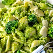 Smashed Broccoli Pasta