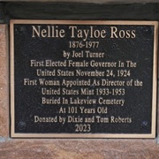 Nellie Tayloe Ross Grave, Cheyenne, WY
