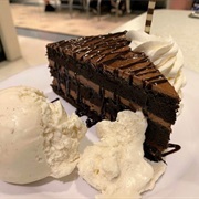 Dad's Favorite Chocolate-Peanut Butter Layered Cake À La Mode