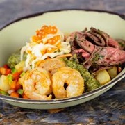 Chimichurri Beef and Chili-Garlic Shrimp