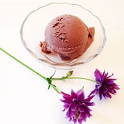Caramelized Onion Dark Chocolate Ice Cream