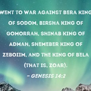 King Shinab of Admah