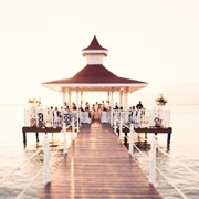Wedding on a Pier or Dock