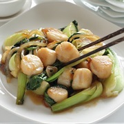 Scallops With Bok Choy (Ji Nan Shandong)