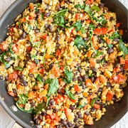 Scrambled Tofu With Black Beans and Corn