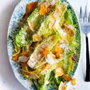 Tahini Caesar Salad With Pitas