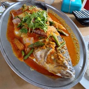 Nyonya Assam Steamed Fish