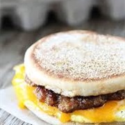 Sausage and Egg Breakfast Sandwich