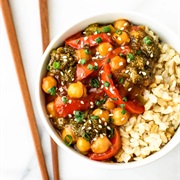 General Tso's Chickpeas