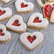 Linzer Heart Cookie