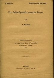 Zur Elektrodynamik Bewegter Körper (Albert Einstein)