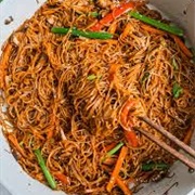 Chow Mein Noodles With A-Sha Sauce