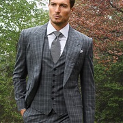 Suit With Shoulder Pads