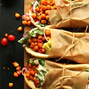Buffalo Ranch Chickpea Wrap