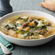 Broccoli, Barley, and Cannellini Soup