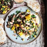 Bean and Herb Salad With Harissa