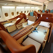 Airplane Seat That Folds to Bed