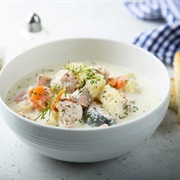 Creamy Arctic Char Soup