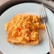 Caraway Bread With Scrambled Eggs