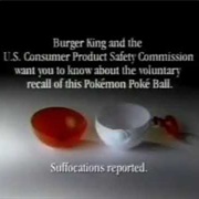 Burger King Pokeball Recall Advertisement