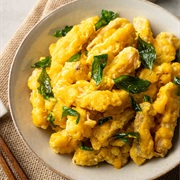 Salted Egg Yolk Pumpkin Fritters