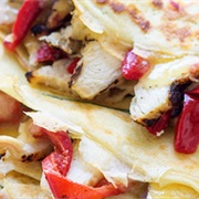 Cheddar and Sourdough Crêpe Quesadilla