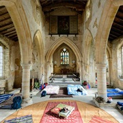 Champing (Camping in a Church)