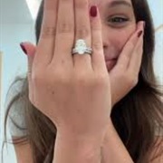 Oval Solitaire ("90210" Style) Engagement Ring