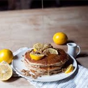 Coffee and Meyer Lemon Pancakes